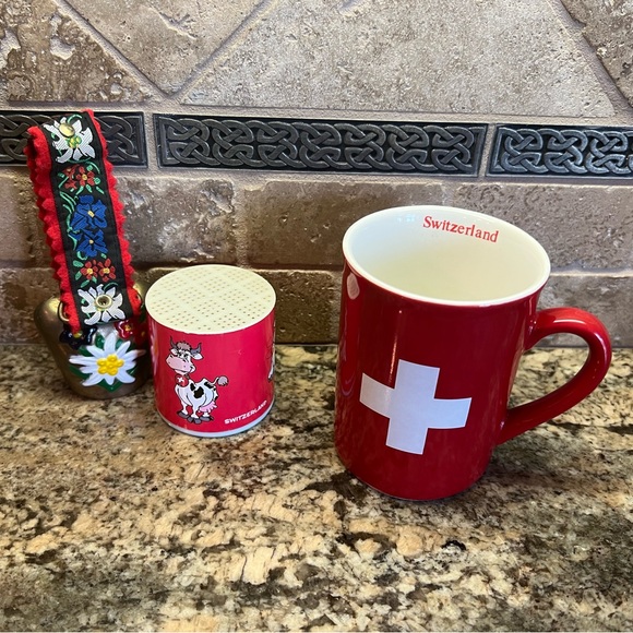 Switzerland Other - Red Switzerland Mug with White Cross